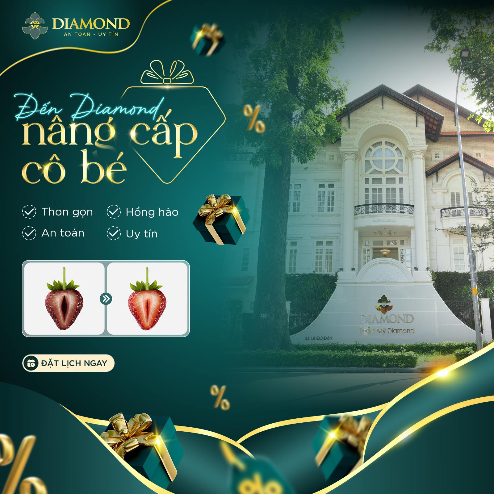 Thẩm mỹ vùng kín an toàn | Phòng khám Sản Phụ Khoa Diamond